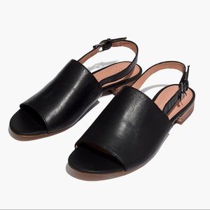 Madewell Noelle Slingback Sandals in True Black